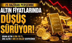 25 Haziran Perşembe güncel altın piyasasında son durum