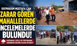 Kaymakam Can, Dolu ve Fırtınadan Zarar Gören Mahallelerde İnceleme Yaptı