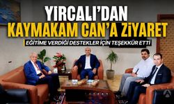 Yırcalı'dan Kaymakam Mustafa Can'a ziyaret