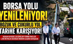 Borsa Yolu'nda Asfalt Çalışmaları Tamamlanıyor