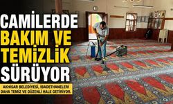 Akhisar’da camilerde bakım ve temizlik çalışmaları sürüyor