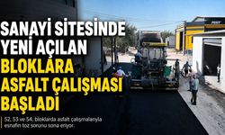 Akhisar Sanayi Sitesinde Yeni Açılan Bloklara Asfalt Çalışması