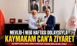 Mevlid-i Nebi Haftası Dolayısıyla Kaymakam Can’a Ziyaret