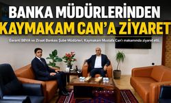 Banka Şube Müdürlerinden Kaymakam Mustafa Can’a Ziyaret