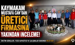 Kaymakam Mustafa Can'dan Üretici Süt Ürünleri tesisine ziyaret