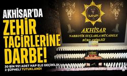 Akhisar’da operasyon!: 30 bin 951 sentetik ecza ele geçirildi