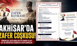 Akhisar’da 30 Ağustos Zafer Bayramı Coşkuyla Kutlanacak