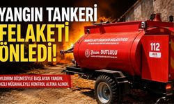 Davutlar’da Yangın Tankeri Olası Felaketi Önledi