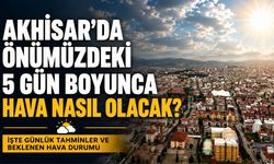 Akhisar’da Önümüzdeki 5 Gün Hava Nasıl Olacak? Meteoroloji Tahminini Açıkladı