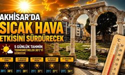 Akhisar’da Sıcak Hava Etkisini Sürdürecek: Termometreler 38 Dereceyi Görecek