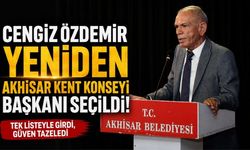 Cengiz Özdemir Yeniden Akhisar Kent Konseyi Başkanı Seçildi