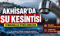 Akhisar’da 9 Mahallede Su Kesintisi