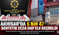 Akhisar’da 5 Bin 47 Sentetik Ecza Hap Ele Geçirildi: 1 Şüpheli Tutuklandı