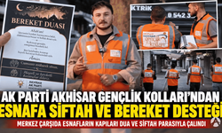 AK Parti Akhisar Gençlik Kolları’ndan esnafa siftah ve bereket desteği