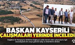 Başkan Kayserili, Dağdere-Hanpaşa Yolundaki Çalışmaları Yerinde İnceledi