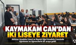 Kaymakam Can’dan Yeni Binalarına Taşınan İki Liseye Ziyaret