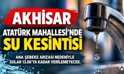 Akhisar’da Su Kesintisi: Atatürk Mahallesi İçin Saat Verildi