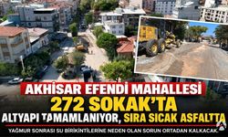 Akhisar Efendi Mahallesi 272 Sokak’ta Altyapı Tamamlanıyor, Sıra Sıcak Asfaltta
