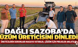 Oktay Dağlı Sazoba’da Üzüm Üreticileriyle Buluştu