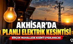 Akhisar’da 27 ve 28 Eylül’de planlı elektrik kesintileri