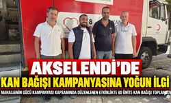 Akselendi’de kan bağışı kampanyasında 80 ünite kan toplandı