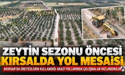 Zeytin Sezonu Öncesi Kırsalda Yol Mesaisi