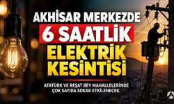 Akhisar’da Atatürk ve Reşat Bey Mahallelerinde 6 Saatlik Elektrik Kesintisi