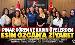 Pınar Gören ve Kadın Üyelerden Emniyet Müdürü Esin Özcan’a Tebrik Ziyareti