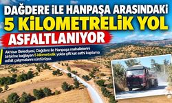 Dağdere ile Hanpaşa Arasındaki 5 Kilometrelik Yol Asfaltlanıyor