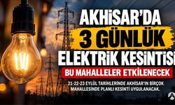 Akhisar’da 3 Günlük Elektrik Kesintisi: Bu Mahalleler Etkilenecek