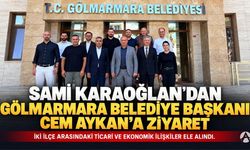 Sami Karaoğlan’dan Gölmarmara Belediye Başkanı Cem Aykan’a Ziyaret