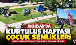 Akhisar’da Kurtuluş Haftası Çocuk Şenlikleri Renkli Görüntülere Sahne Oldu