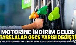 Motorine indirim geldi: Tabelalar gece yarısı değişti
