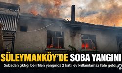 Akhisar Süleymanköy'de Korkutan Yangın: 2 Katlı Ev Kullanılamaz Hale Geldi