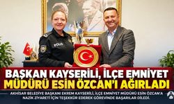 İlçe Emniyet Müdürü Esin Özcan’dan Başkan Kayserili’ye Ziyaret