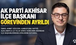 AK Parti Akhisar İlçe Başkanı İsmail Ahmet Sözcüer Görevinden Ayrıldığını Açıkladı
