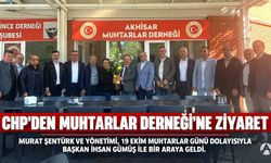 CHP Akhisar İlçe Başkanı Murat Şentürk’ten Muhtarlar Derneği’ne Ziyaret