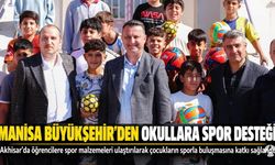 Akhisar’da Okullara Spor Malzemesi Desteği