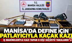 Manisa’da Define Aramak İçin Patlayıcıyla Kaçak Kazı Yapan 8 Kişi Suçüstü Yakalandı