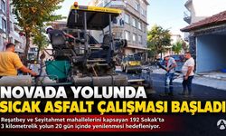 Akhisar’da Novada Yolunda Sıcak Asfalt Çalışmaları Başladı