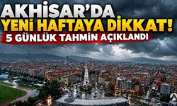 Akhisar’da Yeni Haftaya Dikkat! 5 Günlük Tahmin Açıklandı