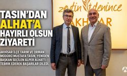 İlçe Tarım Müdürü Tasın’dan Başkan Alhat’a Hayırlı Olsun Ziyareti