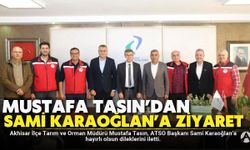 Mustafa Tasın’dan Başkan Karaoğlan’a Hayırlı Olsun Ziyareti