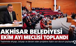 Akhisar Belediyesi Ekim Ayı Meclis Toplantısı gerçekleştirildi