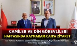 Camiler ve Din Görevlileri Haftası’nda Kaymakam Can’a Ziyaret