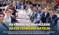Başkan Kayserili, Üç Mahallede Hayır Yemeğine Katıldı