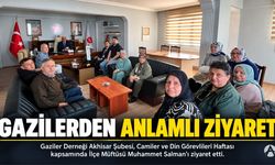 Akhisar’da Gazilerden İlçe Müftüsü Muhammet Salman’a Anlamlı Ziyaret