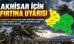 Akhisar İçin Kuvvetli Rüzgar ve Fırtına Uyarısı
