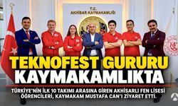 Teknofest’te İlk 10’a Giren Akhisarlı Öğrencilerden Kaymakam Can’a Ziyaret