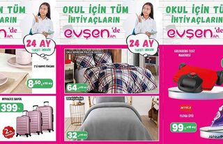 Okul ihtiyaçların için tüm ürünler Evşen'de